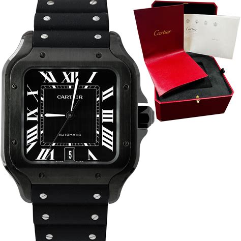 cartier 4072|cartier santos black dial.